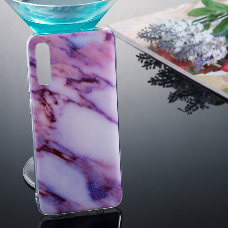 Marble Pattern IMD TPU Soft Back Case for Samsung Galaxy A70 - Style L