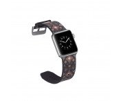 Silicone klockrem för Apple Watch 4 44mm, 3/2/1 42mm - Flowers