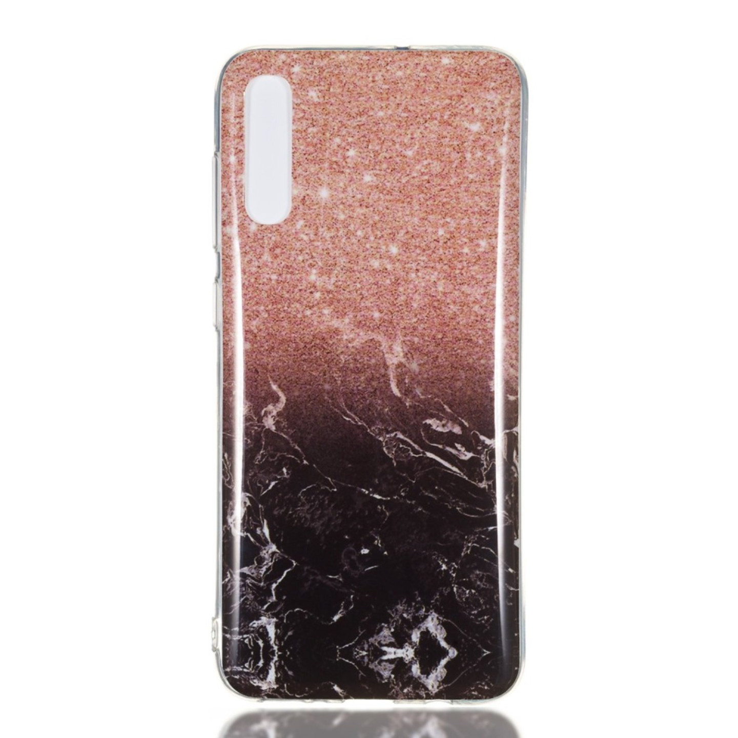 Marble Pattern IMD TPU Soft Back Suojakuori - Samsung Galaxy A70 - Style K