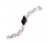 Silicone klockrem för Apple Watch 4 44mm, 3/2/1 42mm - Flamingo