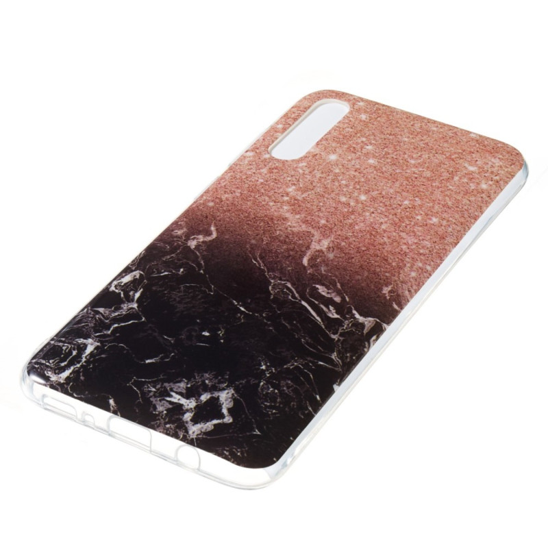 Marble Pattern IMD TPU Soft Back Suojakuori - Samsung Galaxy A70 - Style K