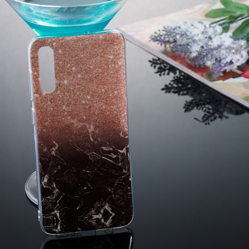 Marble Pattern IMD TPU Soft Back Suojakuori - Samsung Galaxy A70 - Style K