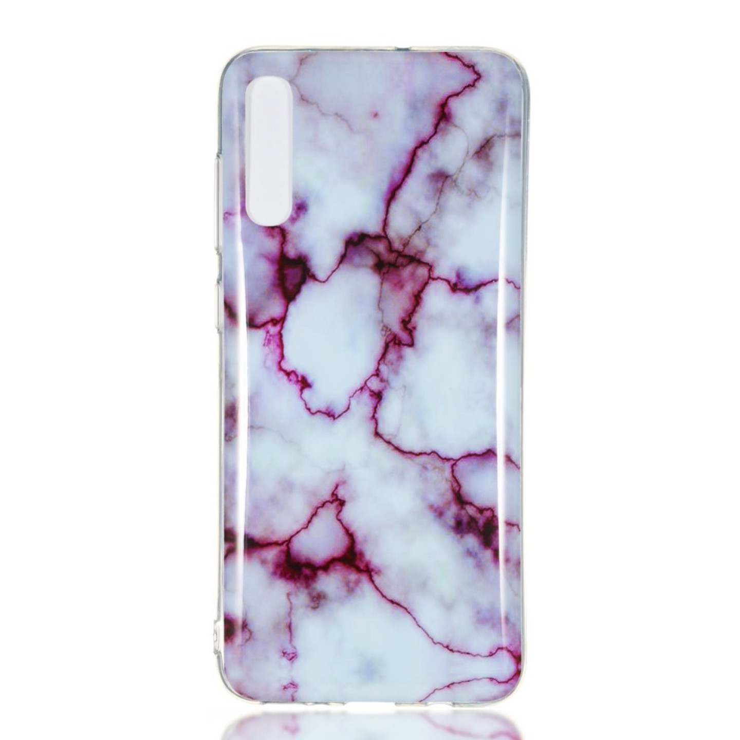 Marble Pattern IMD TPU Soft Back Case for Samsung Galaxy A70 - Style E