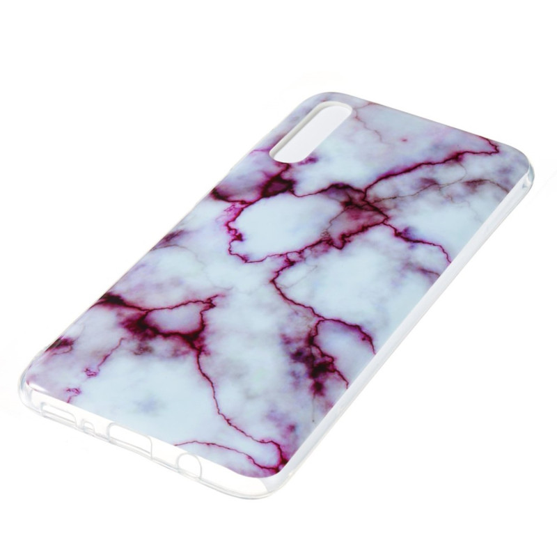 Marble Pattern IMD TPU Soft Back Case for Samsung Galaxy A70 - Style E