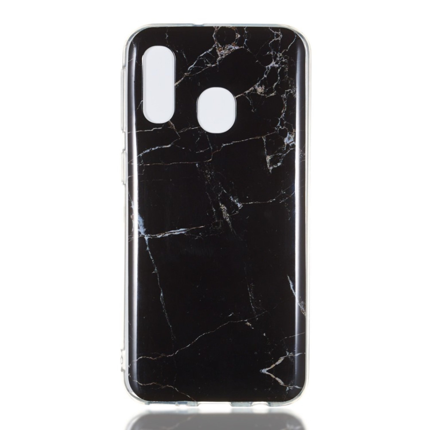 Marble Pattern IMD TPU Soft Back Suojakuori - Samsung Galaxy A40 - Style A