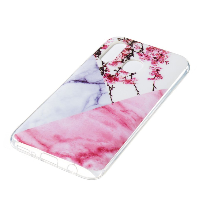 Marble Pattern IMD TPU Soft Back Suojakuori - Samsung Galaxy A40 - Style F