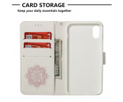 Till iPhone XS Max Plånboksfodral - Dream Catcher - Vit-Rosa