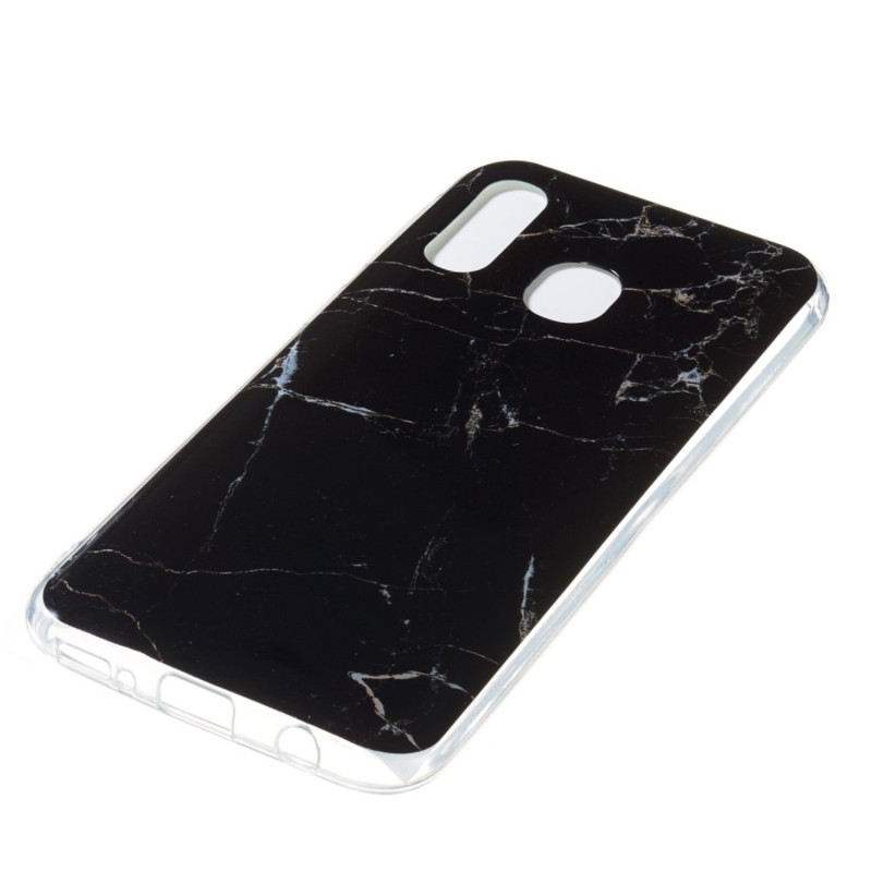 Marble Pattern IMD TPU Soft Back Case for Samsung Galaxy A40 - Style A