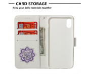 Till iPhone XS Max Plånboksfodral - Dream Catcher - Lila