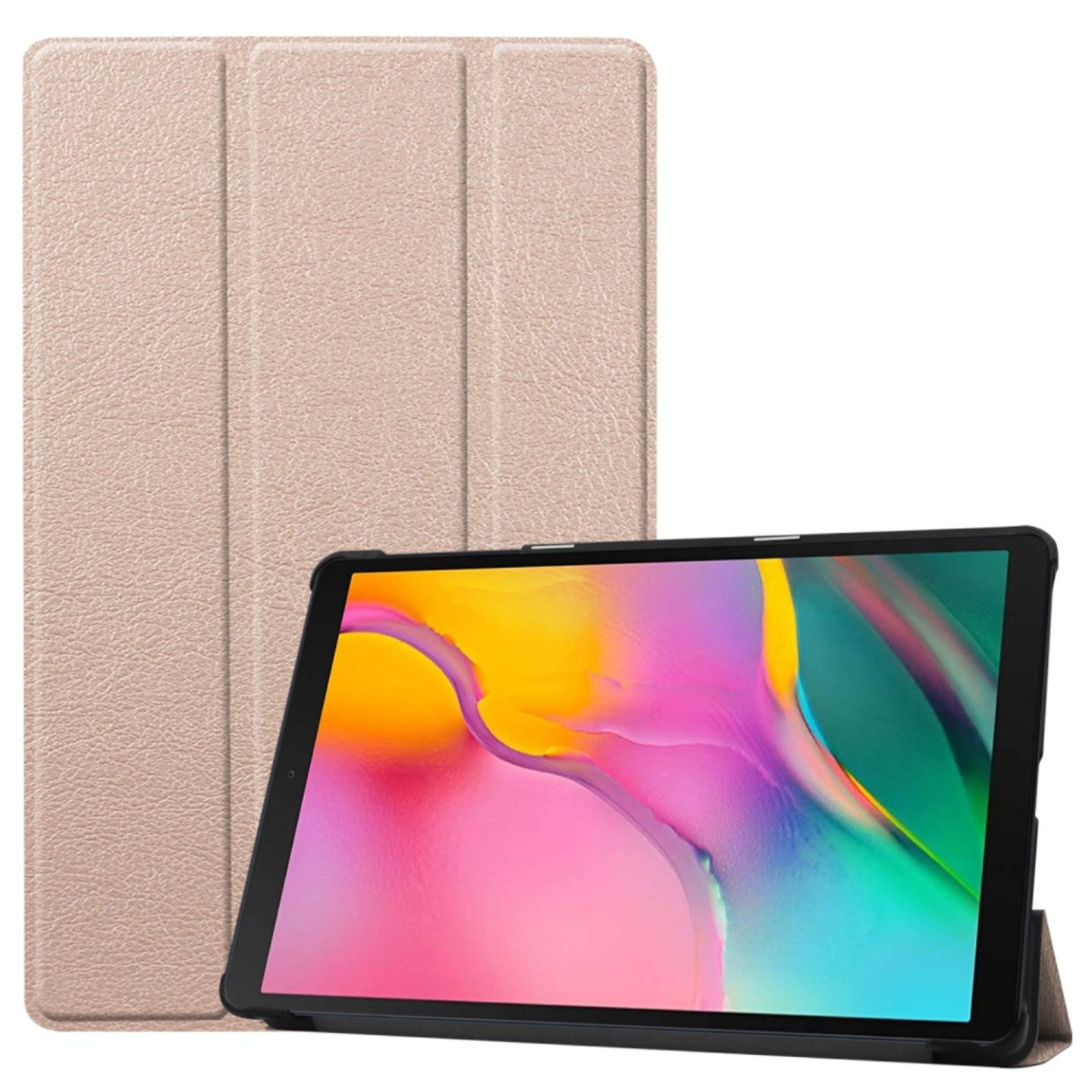 Kolminkertainen telinekotelo Samsung Galaxy Tab A 10.1 (2019) - Kulta