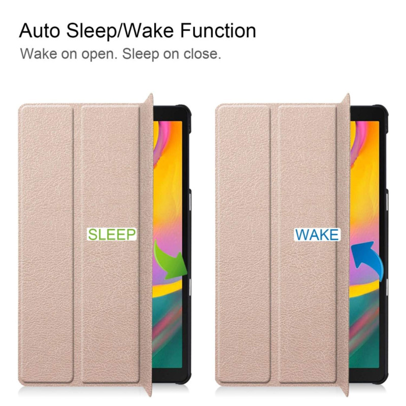 Kolminkertainen telinekotelo Samsung Galaxy Tab A 10.1 (2019) - Kulta