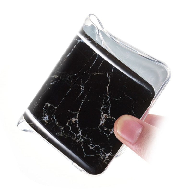 Marble Pattern IMD TPU Soft Back Suojakuori - Samsung Galaxy A70 - Style A