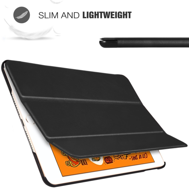 iPad Mini 2019/Mini 4 Slim Fit Trefoldelig Deksel - Svart