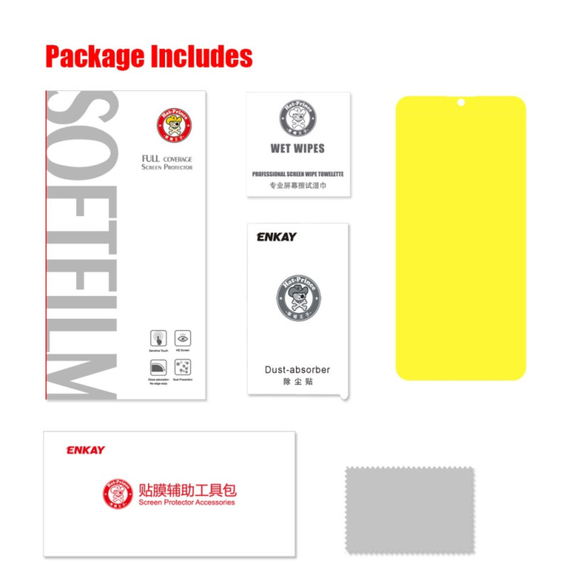 HAT PRINCE Soft Näytönsuoja Film - Huawei Honor 10 Lite / P Smart 2019