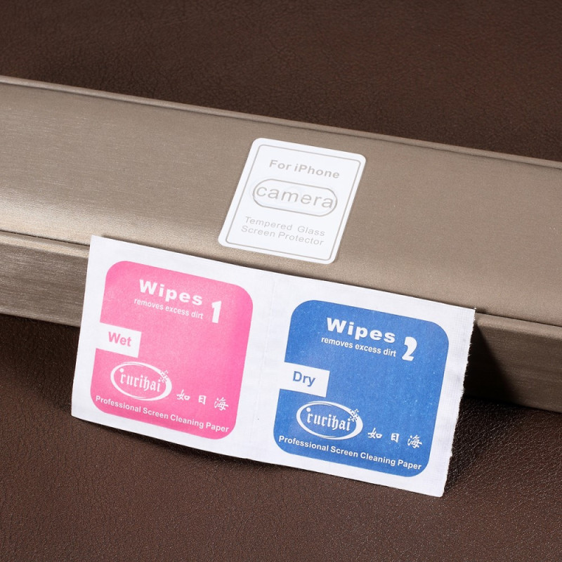 Beskyttende herdet glass for kameralinse til iPhone XS Max