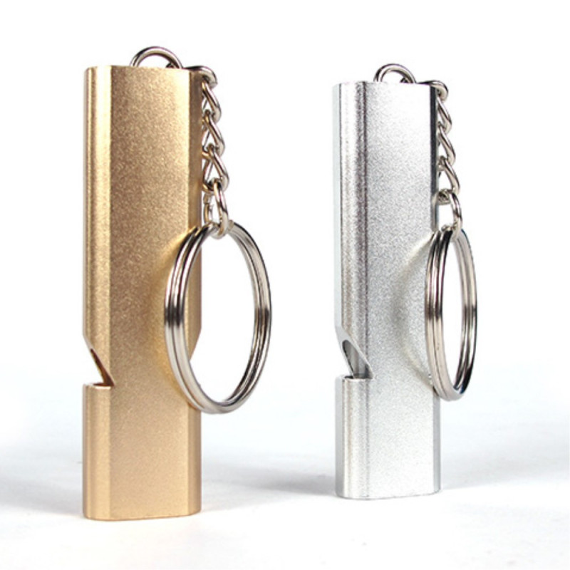 2 stk AOTU utendørs camping aluminium nødfløyte