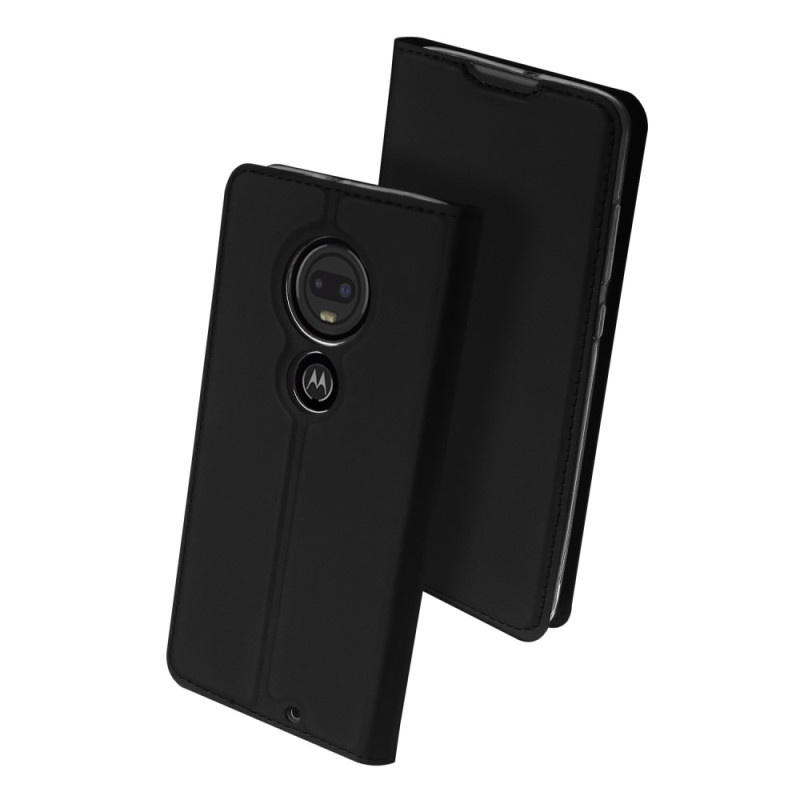 DUX DUCIS Skin Pro Series Jalusta Käännettävä Suojakotelo Motorola Moto G7 Plus - Musta