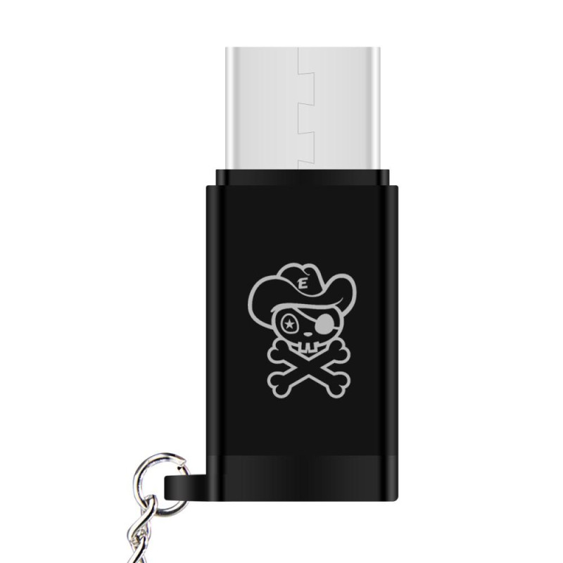 HAT PRINCE HC - 12 Micro USB Female to USB 3.1 Type - C Male Converter - Black