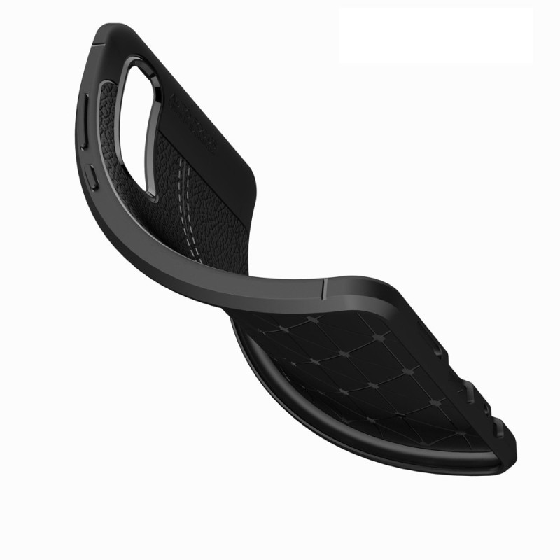 Litchi Coated Hard Plastic Casing Huawei P30 - Black