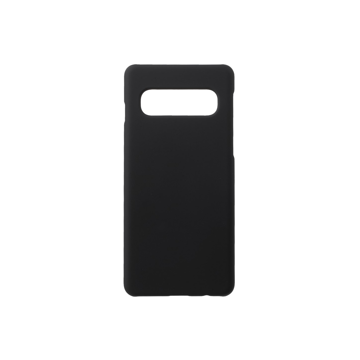 Rubberized PC Hard Casing - Samsung Galaxy S10 - Musta