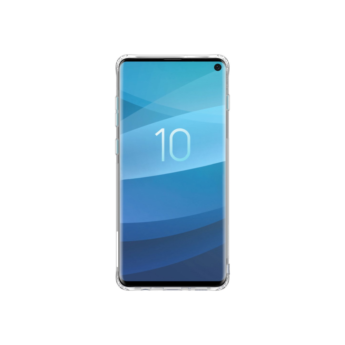 NILLKIN Nature TPU Suojakuori Phone Kansi - Samsung Galaxy S10 - Valkoinen