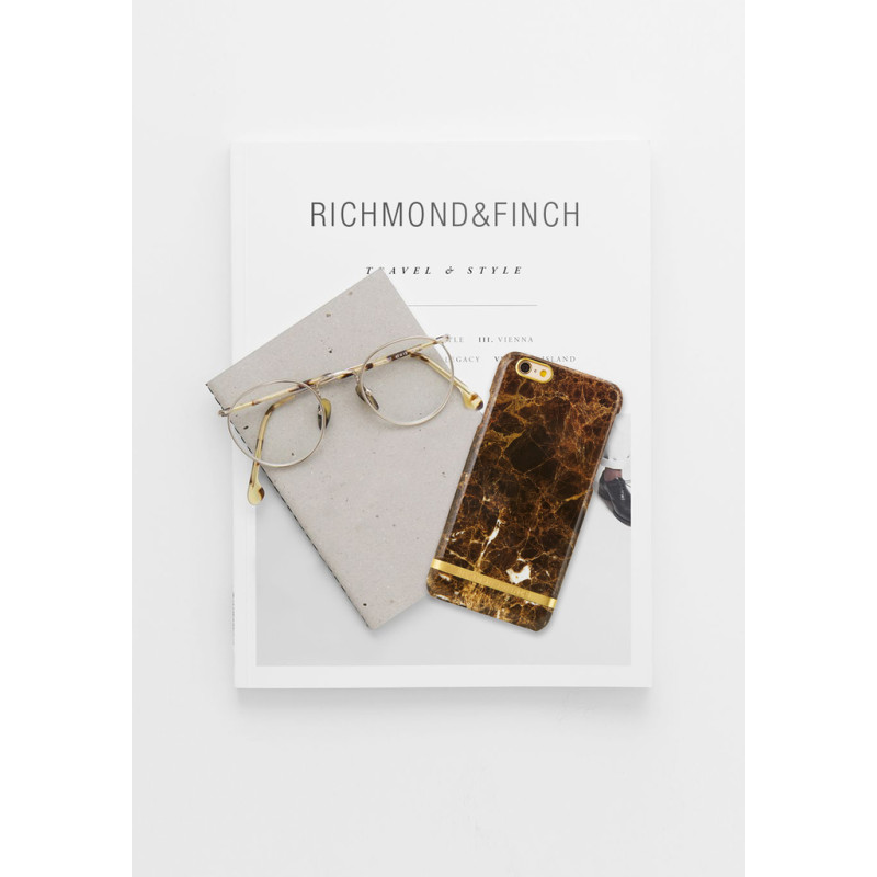 Richmond & Finch Deksel til iPhone 6 Plus/6s Plus - Brun Marmor