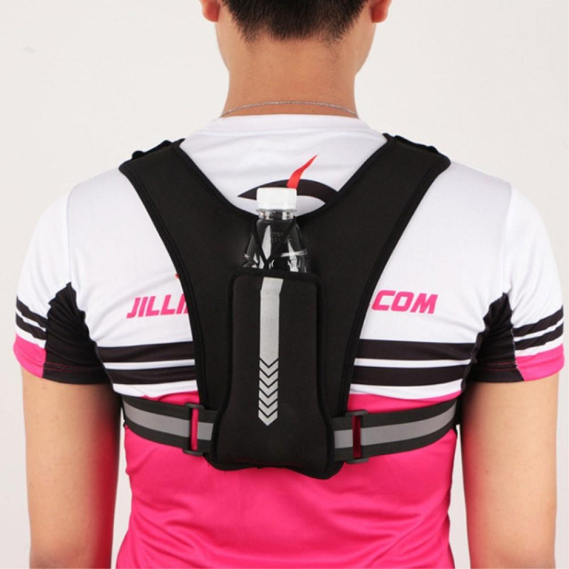 Running Vest Chest Phone Holder Adjustable Reflective Training Workout