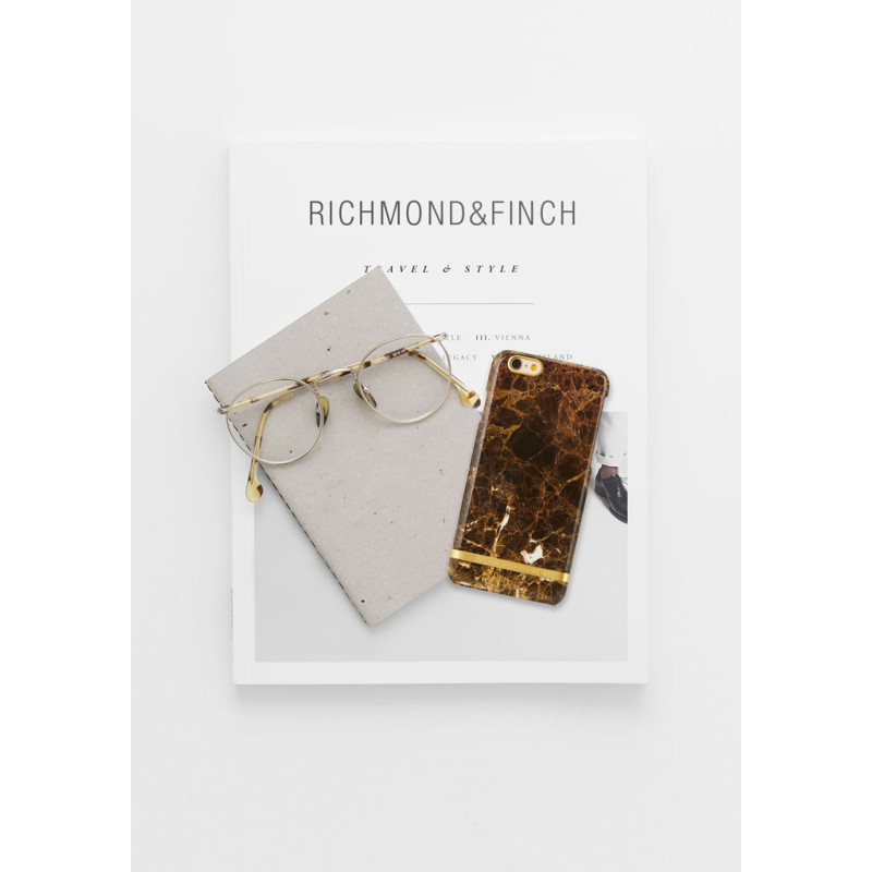 Richmond & Finch Veske til iPhone 6/6s - Brun Marmor