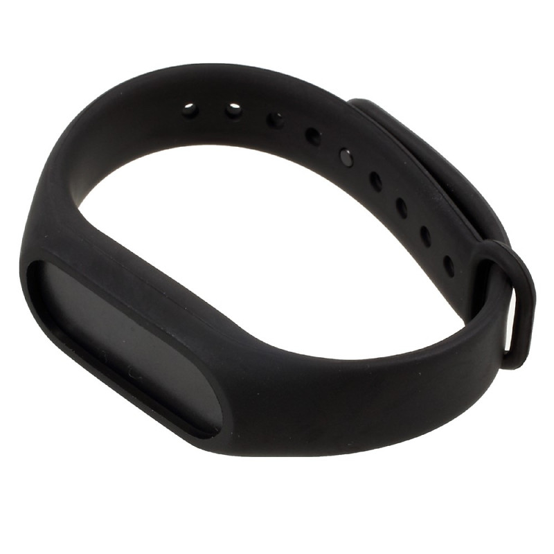 Fleksibelt TPU håndledsbånd til Xiaomi Mi Band 2 - Sort