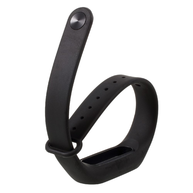 Fleksibelt TPU armbånd til Xiaomi Mi Band 2 - Svart