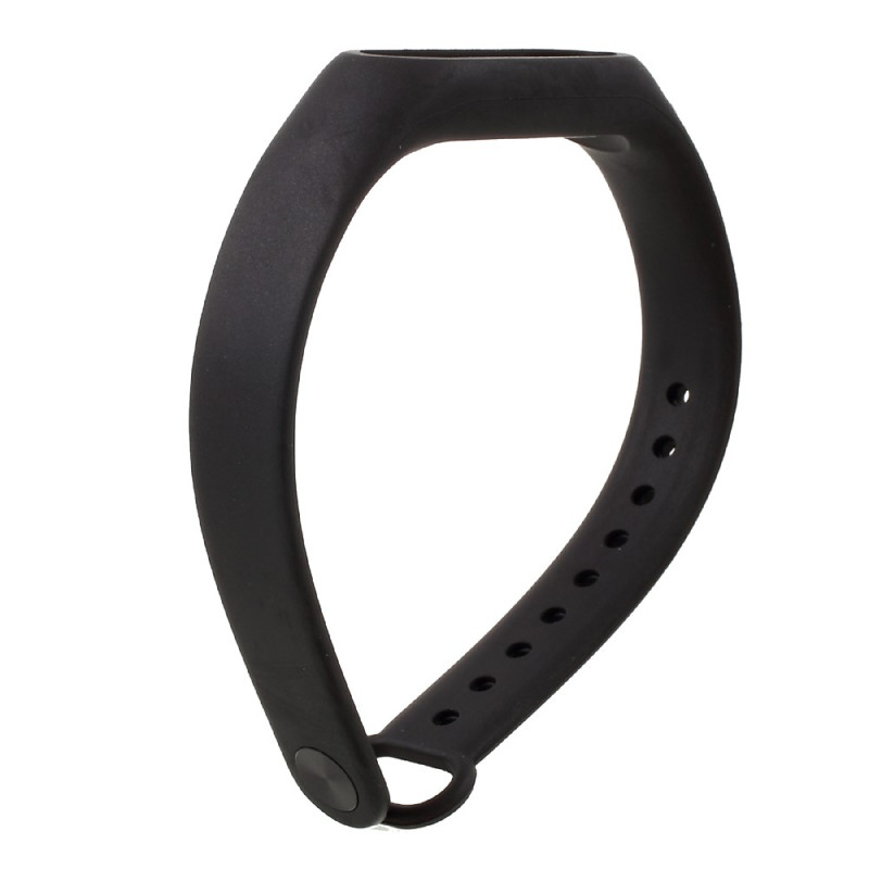 Flexible TPU Wrist Band for Xiaomi Mi Band 2 - Black