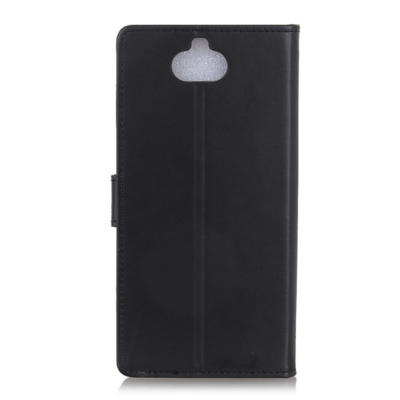 Wallet Stand Flip Leather Phone Case for Sony Xperia 10 Plus - Black