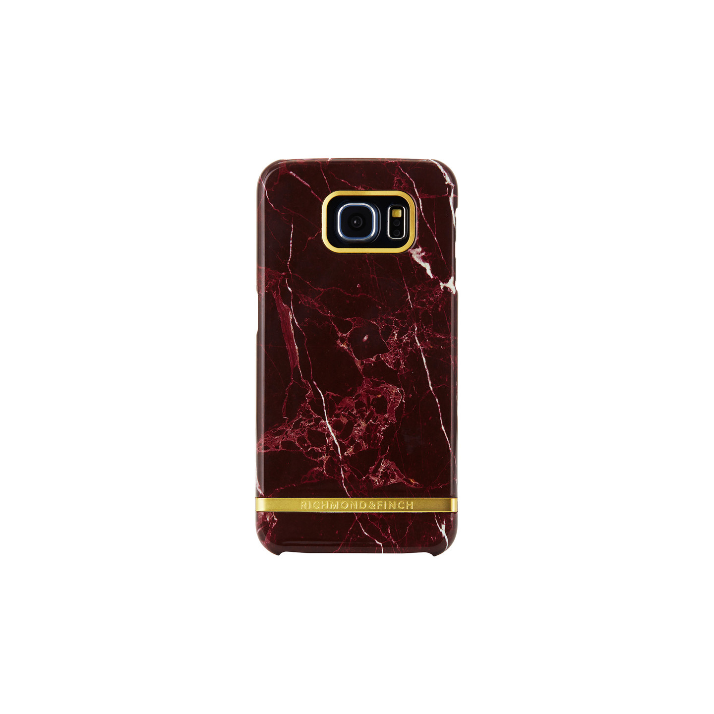 Richmond & Finch suojakuori to Samsung Galaxy S6 - Punainen Punainen Marble