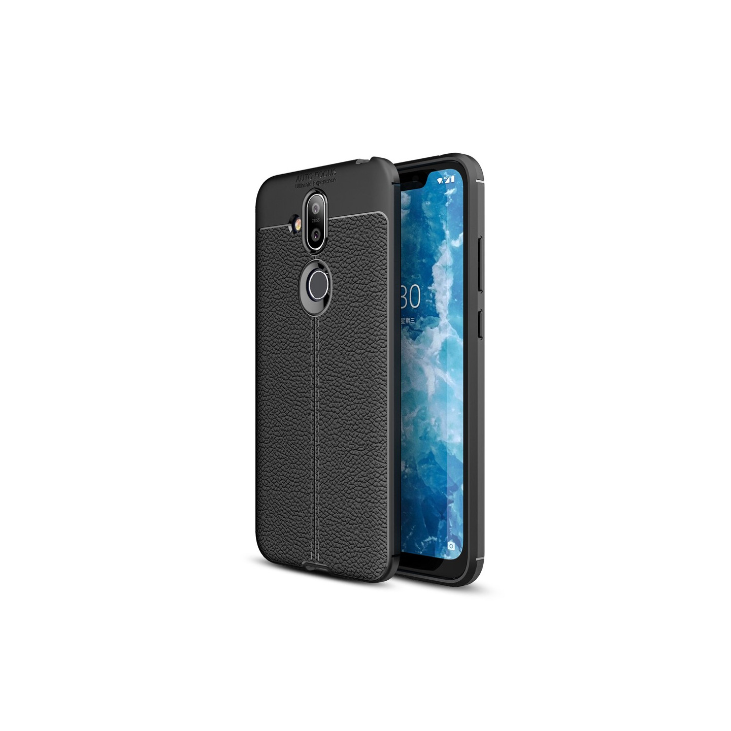 Nokia 8.1 TPU Deksel Litchi Grain