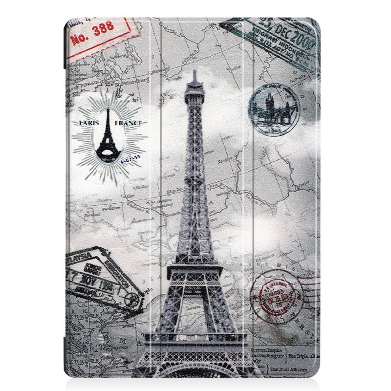 Pattern Tri - fold Stand Kansi Lenovo Tab E10 - Eiffel Tower