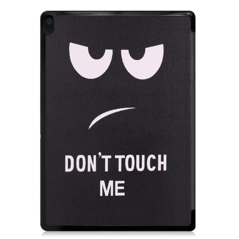 Pattern Printing Tri - fold Stand Cover Lenovo Tab E10 - Do not Touch Me