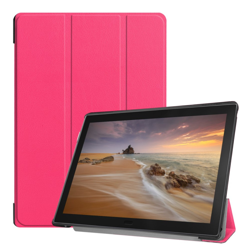 Tri - fold Stand Cover for Lenovo Tab E10 - Rose