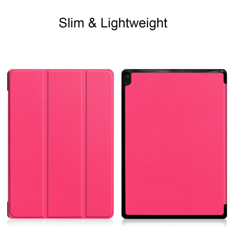 Trifoldbart cover til Lenovo Tab E10 - Rosa
