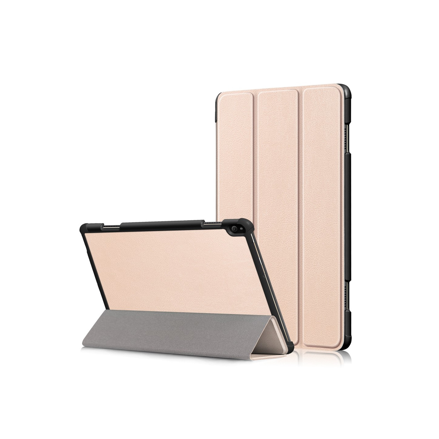 Tri - fold Deksel til Lenovo Tab P10 - Gull