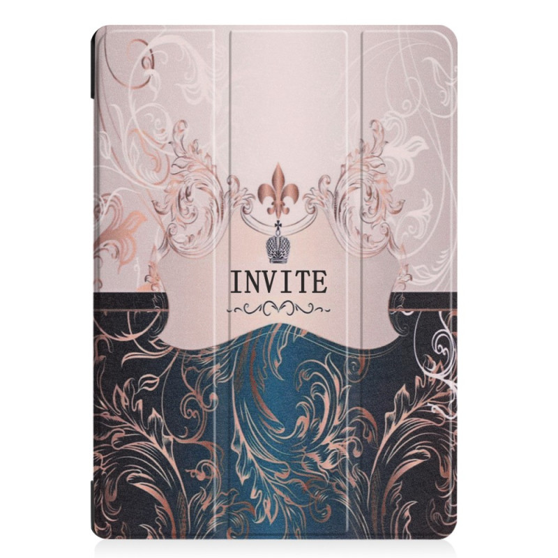 Pattern Printing Tri - fold Stand Kansi Lenovo Tab E10 - English Characters