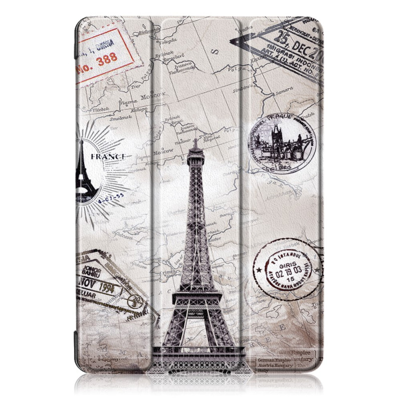 Kolminkertainen jalustan kansi Lenovo Tab P10 - mallille - Eiffel - torni