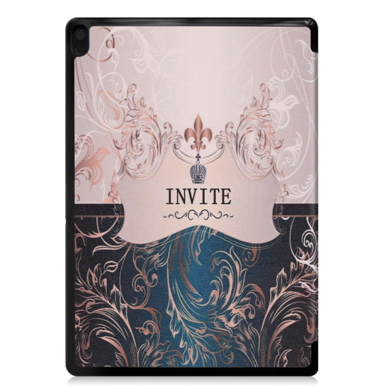 Pattern Printing Tri - fold Stand Cover Lenovo Tab E10 - English Characters