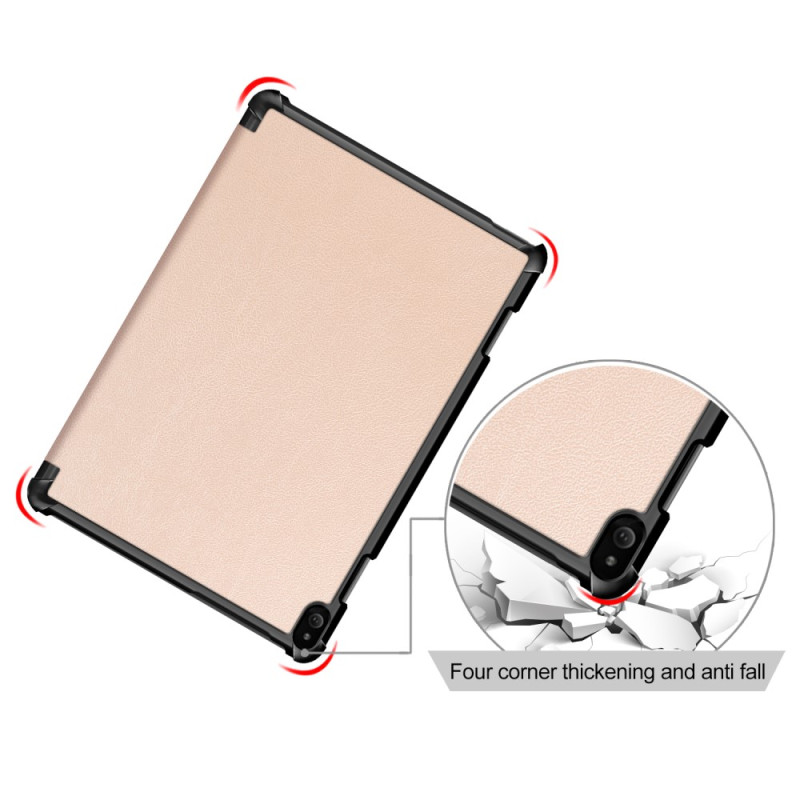 Tri - fold Stand Cover for Lenovo Tab P10 - Gold
