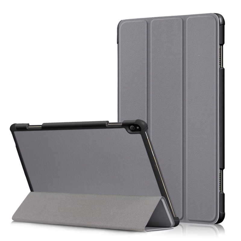 Tri - fold Stand Kansi - Lenovo Tab P10 - Harmaa