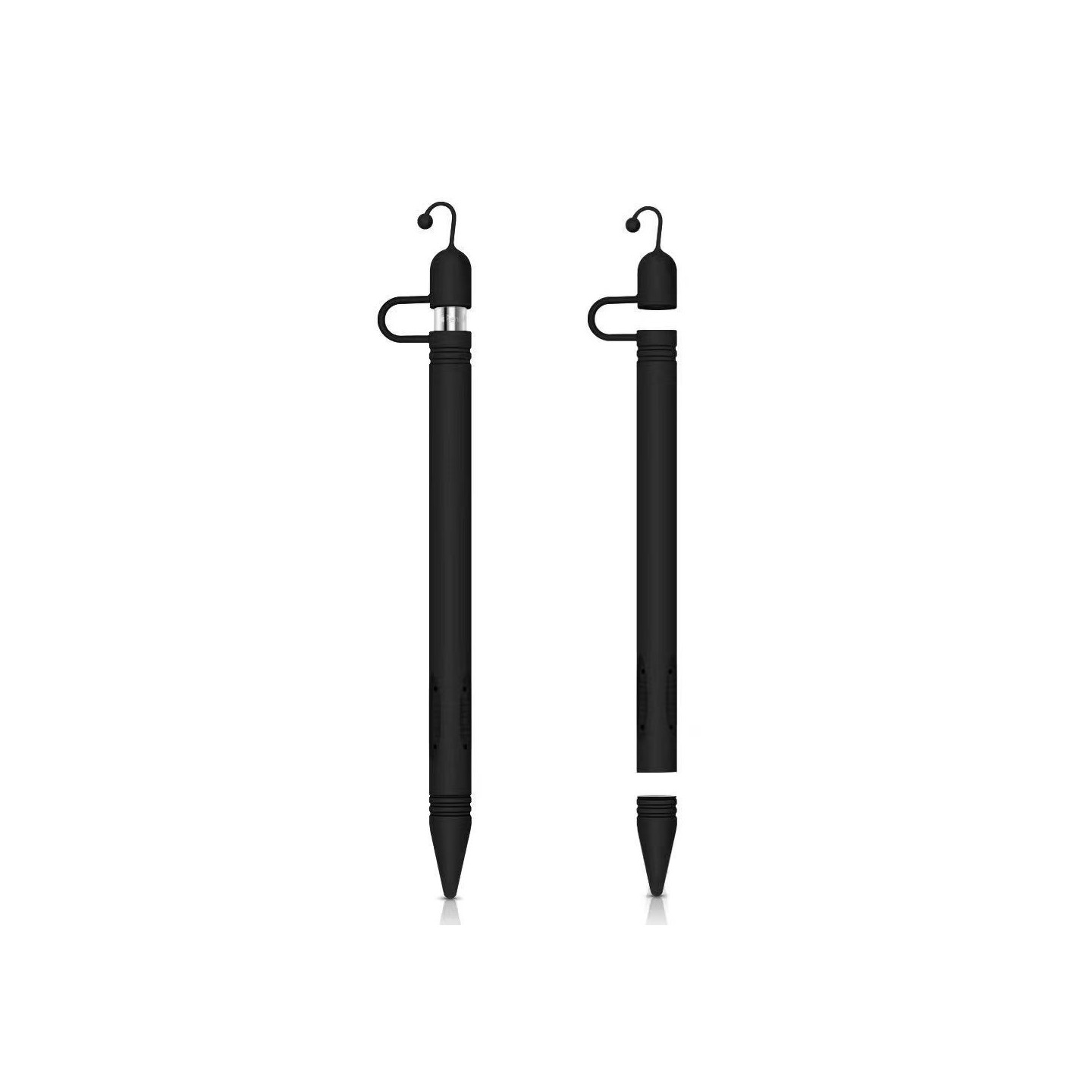 Silicone Holder Sleeve Kansi - Apple Pencil - Musta