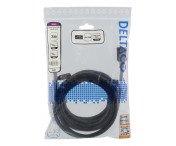 DELTACO HDMI 2.0-kabel, HDMI Type A ha, guldpläterad, 3m