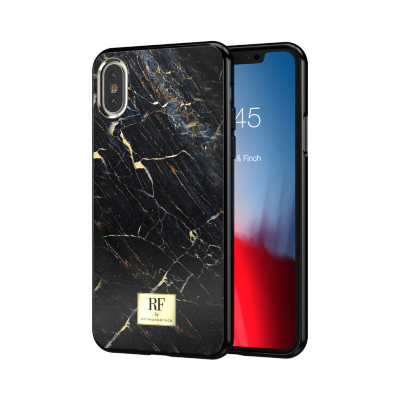 RF by Richmond & Finch deksel til iPhone XS Max - Svart Marmor