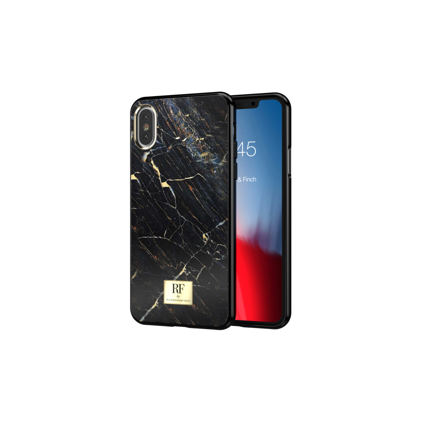 RF By Richmond & Finch case to IPhone XS Max - Black Marble