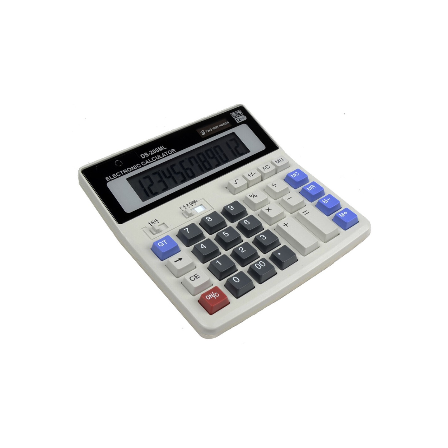 DS - 200ML Solar og batteri Dobbelt strømforsyning Desktop Calculato