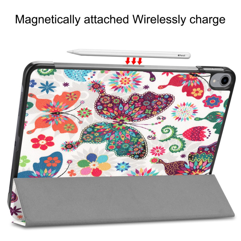 iPad Pro 11 (2018) Trippelcover med smal passform - Fargerik sommerfugl